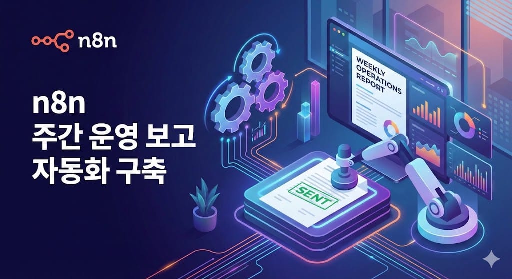 n8n으로 주간 운영 보고 자동화 구축