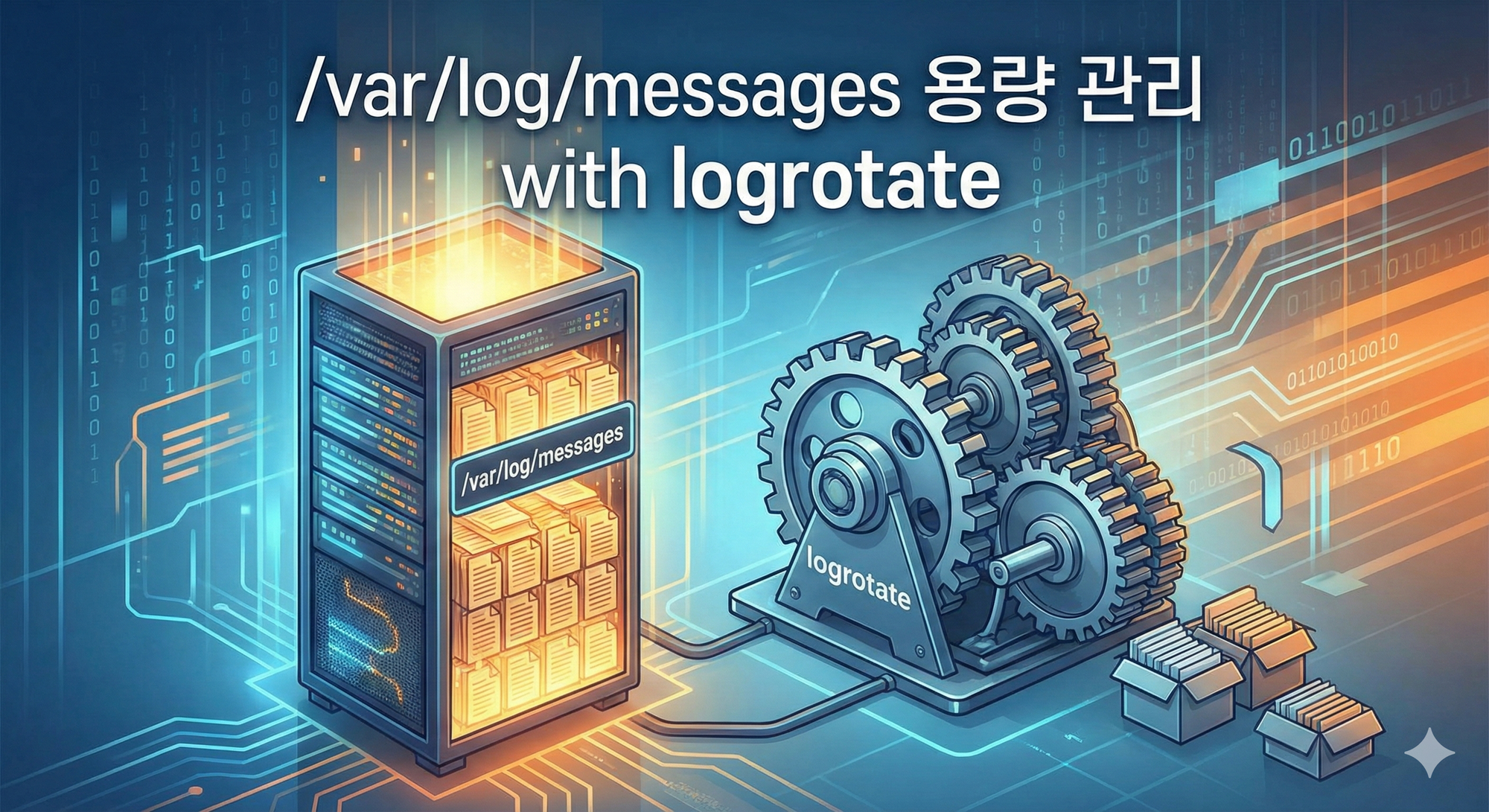logrotate로 /var/log/messages 용량 관리하기